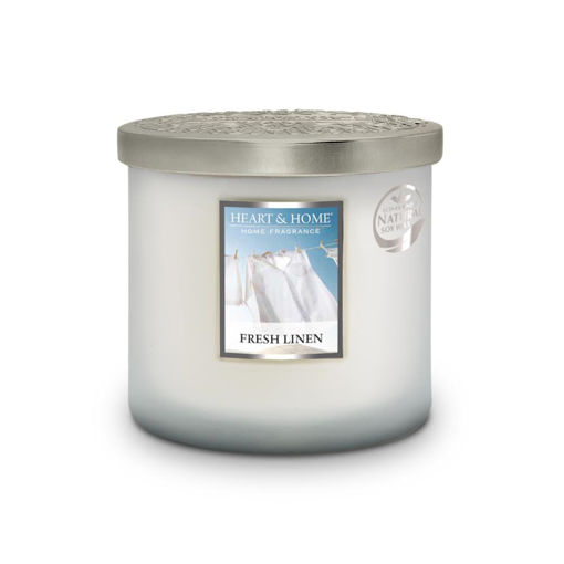 Picture of H&H TWIN WICK SCENTED CANDLE - FRESH LINEN